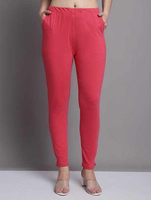 orange cotton lycra leggings - 20203428 - Very Small Image - 1