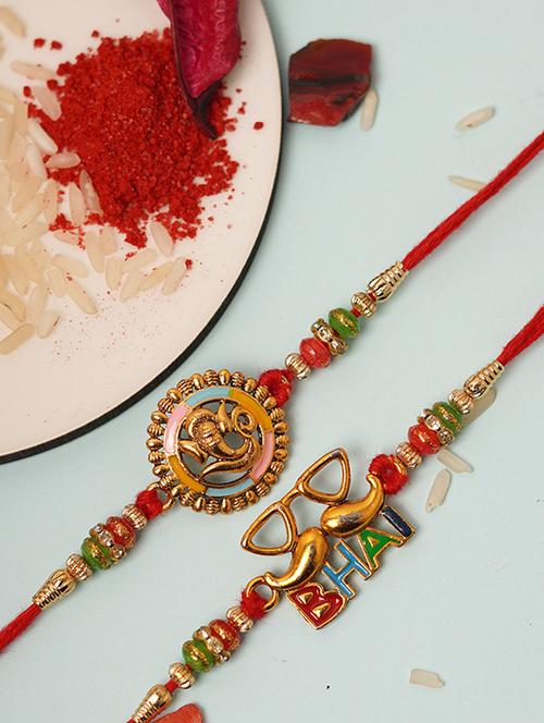 crazy corner pack of 2 thread rakhi - 20203665 - Very Small Image - 1