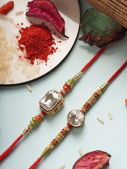 crazy corner pack of 2 thread rakhi - 20203667 - Very Small Image - 1
