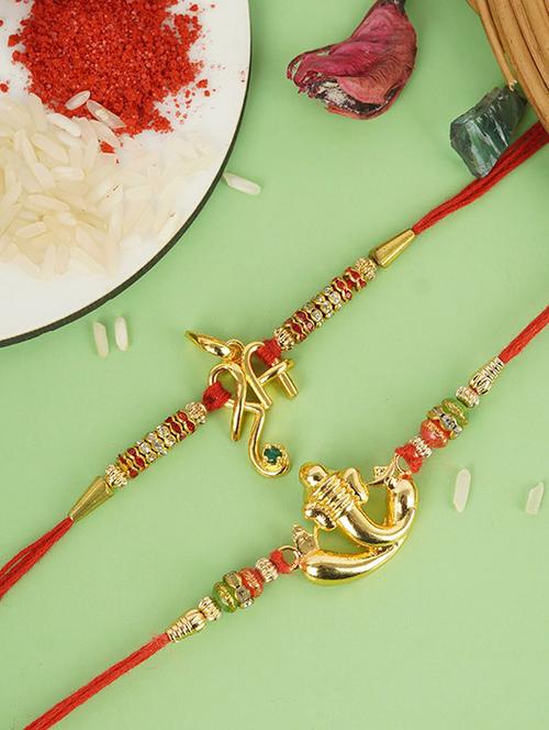 crazy corner pack of 2 thread rakhi - 20203668 - Very Small Image - 1