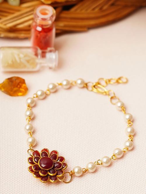 crazy corner pack of 1 beads rakhi - 20203672 - Very Small Image - 1
