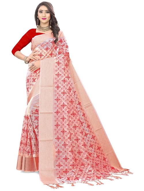 tassel detailed bhagalpuri saree with blouse - 20204484 - Very Small Image - 1