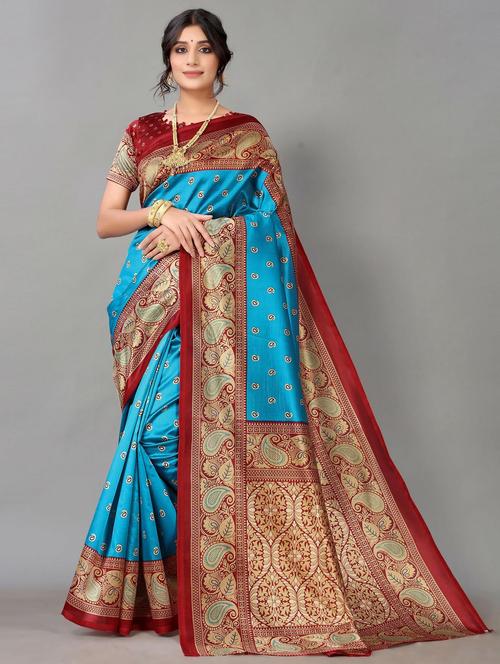 paisley kanjivaram saree - 20204513 - Very Small Image - 1