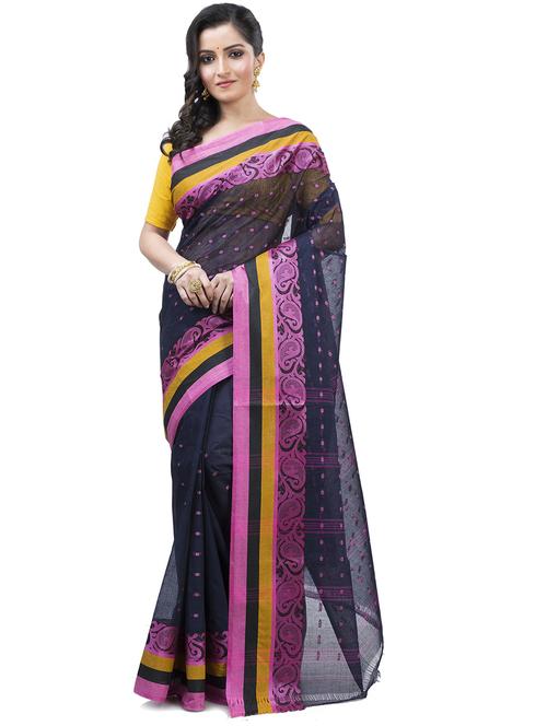 self design tant saree - 20205222 - Very Small Image - 1