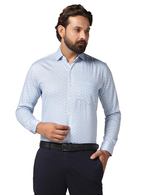 mens geometric casual shirt - 20207690 - Very Small Image - 1
