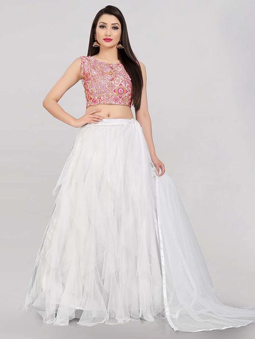self design flared lehenga choli set with dupatta - 20208184 - Very Small Image - 1