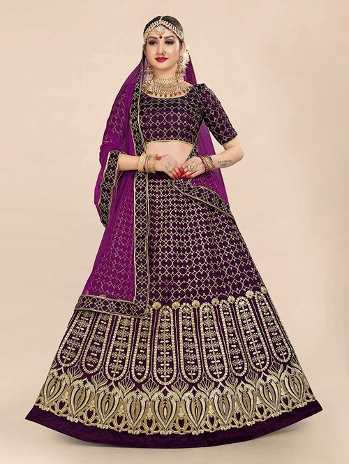 multi colored flared lehenga - 20208610 - Very Small Image - 1