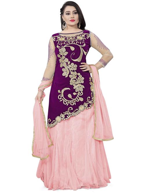 multi colored flared lehenga - 20208880 - Very Small Image - 1