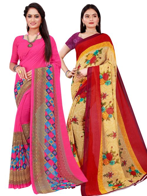 women's saree combo with blouse - 20209474 - Very Small Image - 1