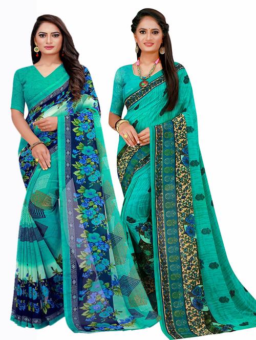 women's saree combo with blouse - 20209984 - Very Small Image - 1