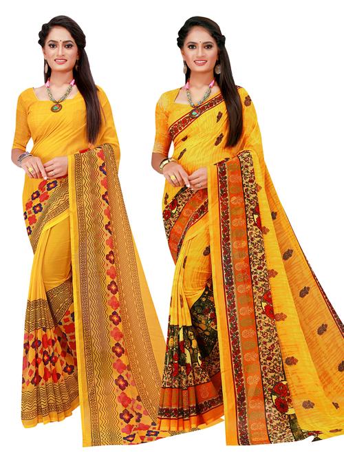 women's saree combo with blouse - 20210508 - Very Small Image - 1