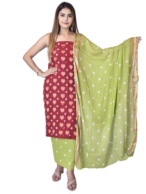 multi colored printed unstitched salwar suit set - 20214223 - Very Small Image - 1