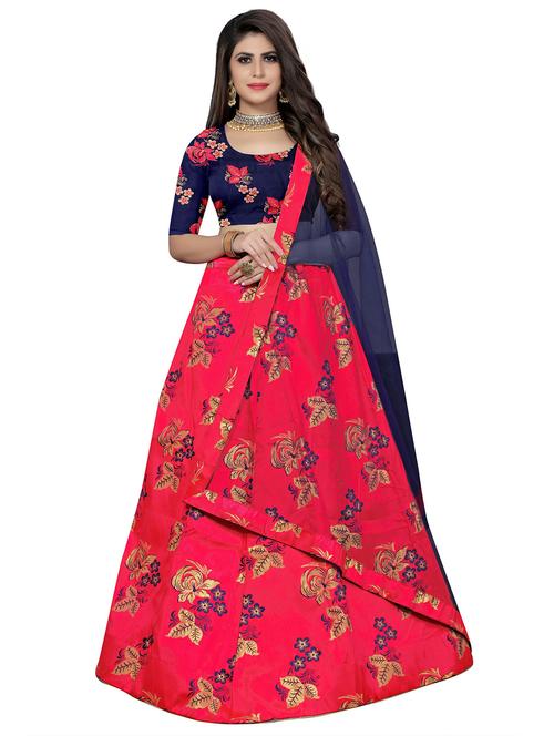 self design a-line lehenga choli set with dupatta - 20214745 - Very Small Image - 1