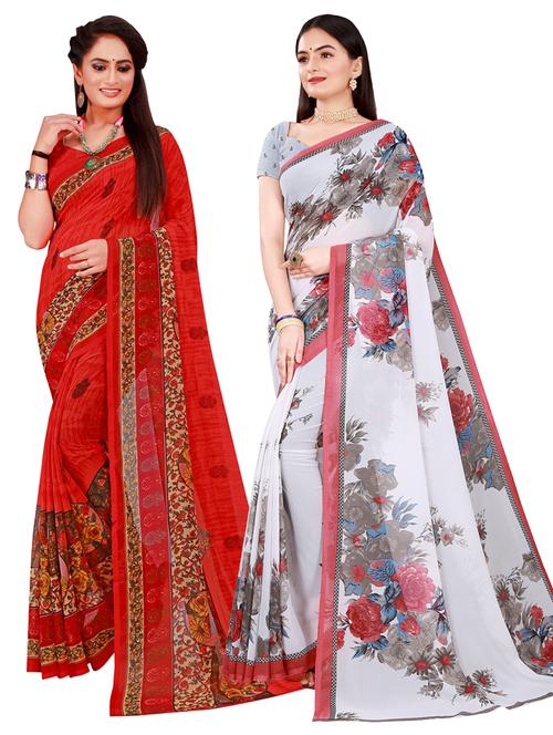 women's saree combo with blouse - 20216438 - Very Small Image - 1