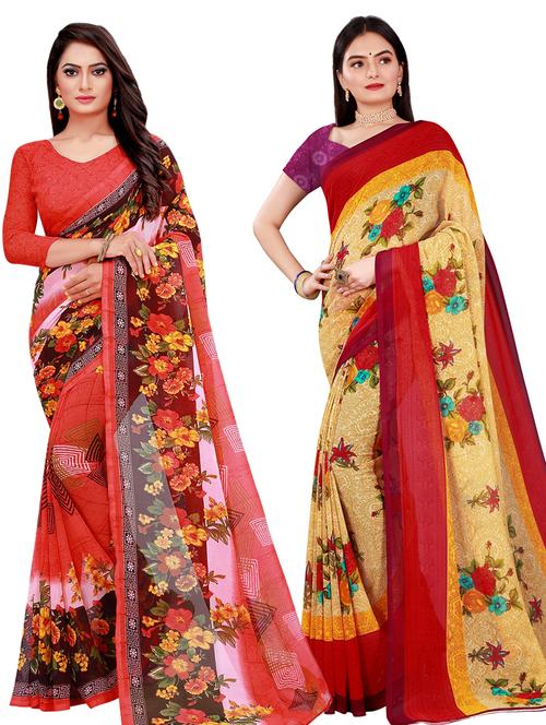 women's saree combo with blouse - 20218061 - Very Small Image - 1