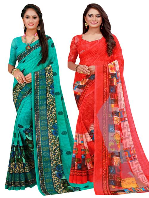 women's saree combo with blouse - 20218162 - Very Small Image - 1