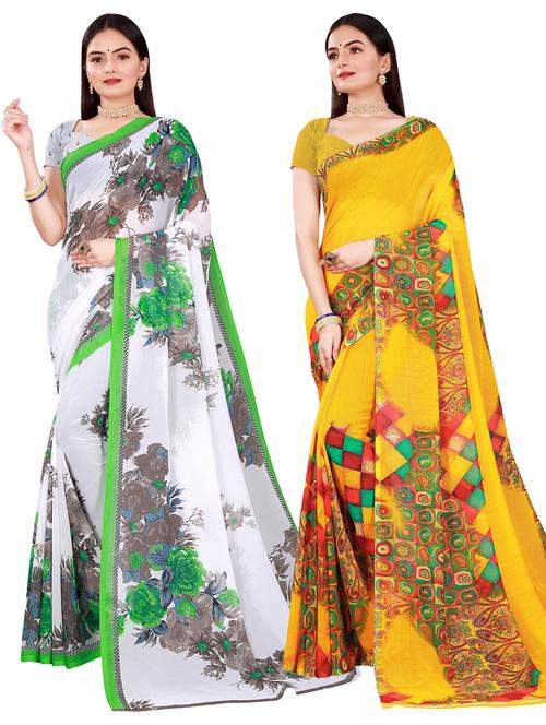 women's saree combo with blouse - 20218345 - Very Small Image - 1
