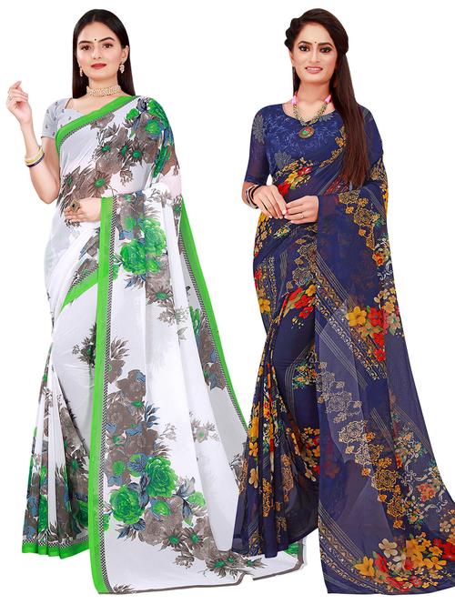 women's saree combo with blouse - 20218610 - Very Small Image - 1