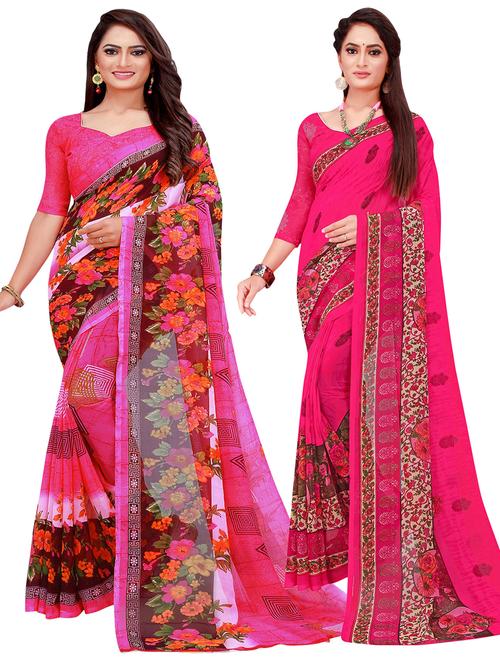 women's saree combo with blouse - 20218783 - Very Small Image - 1