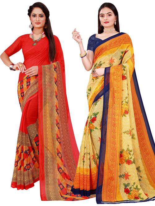 women's saree combo with blouse - 20218804 - Very Small Image - 1