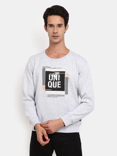 mens chest print sweatshirt - 20219993 - Very Small Image - 1