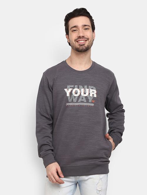 mens chest print sweatshirt - 20220018 - Very Small Image - 1