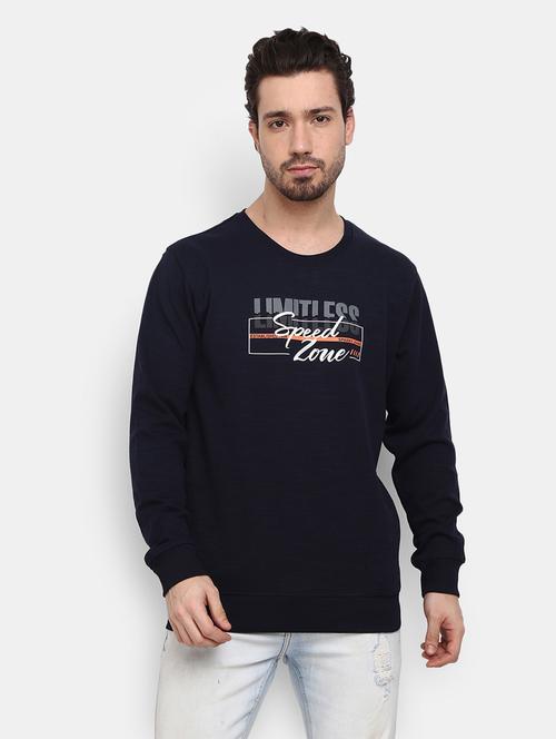 mens chest print sweatshirt - 20220020 - Very Small Image - 1