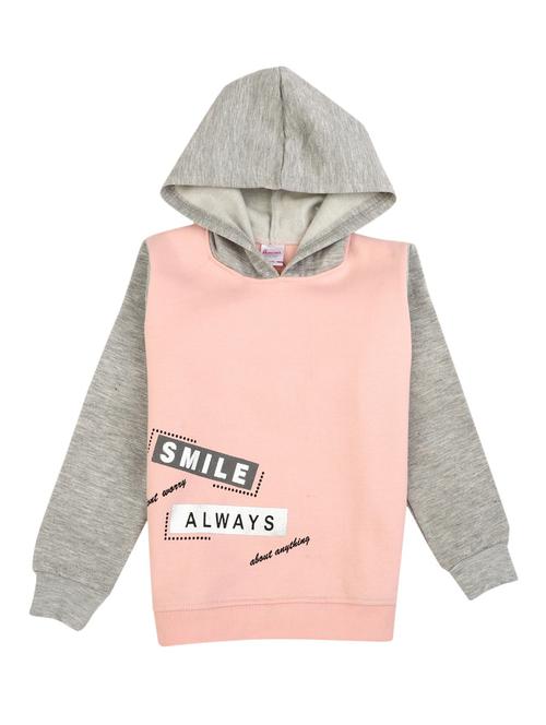 color block hood neck sweatshirt - 20220364 - Very Small Image - 1