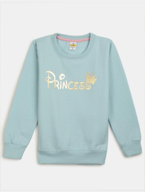 girl typography print cotton sweatshirt - 20220434 - Very Small Image - 1