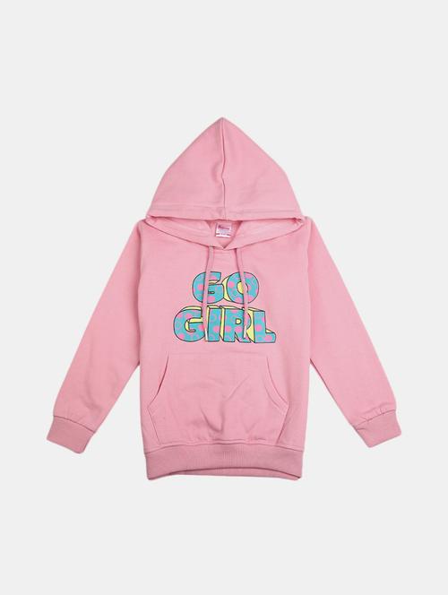 chest print hood neck sweatshirt - 20220451 - Very Small Image - 1