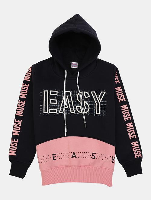 color block hood neck sweatshirt - 20220527 - Very Small Image - 1