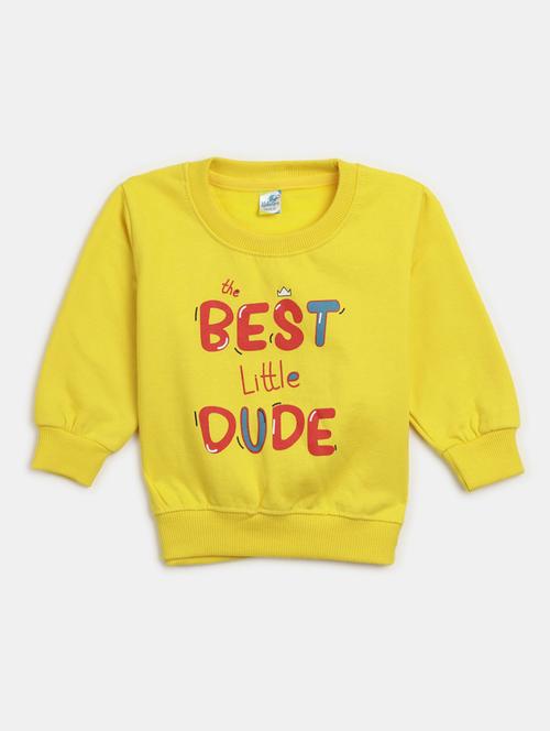 yellow printed long sleeve sweatshirt - 20220663 - Very Small Image - 1