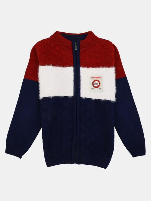 color block wool blend sweater - 20220784 - Very Small Image - 1