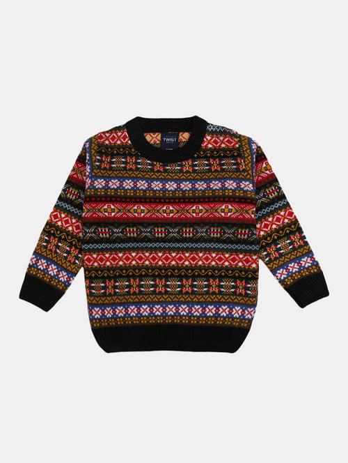 multicolored cotton blend sweater - 20220861 - Very Small Image - 1