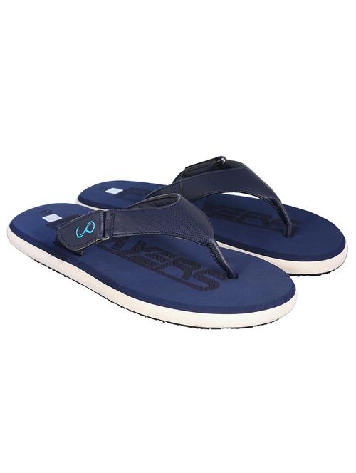 navy synthetic slip on flip flops - 20220980 - Very Small Image - 1