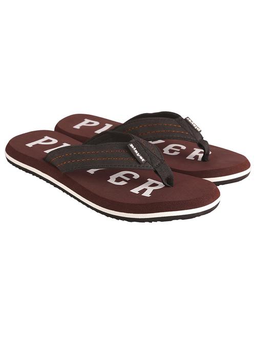 brown synthetic slip on flip flops - 20221014 - Very Small Image - 1