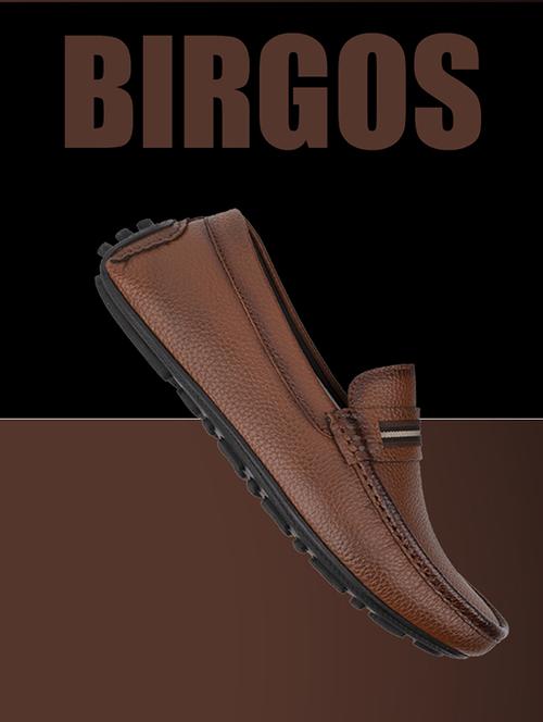 brown synthetic slip on loafers - 20221365 - Very Small Image - 1