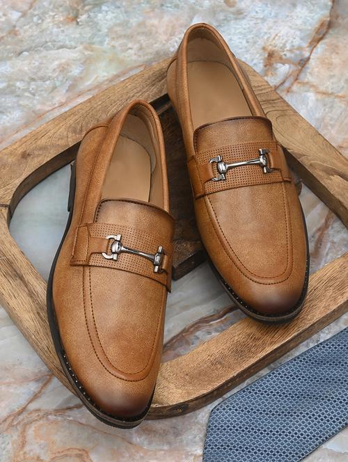 men tan formal slip on - 20221394 - Very Small Image - 1