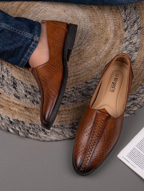 men brown formal slip on - 20221397 - Very Small Image - 1