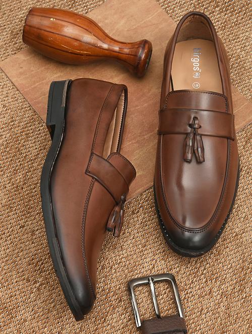 men brown formal slip on - 20221399 - Very Small Image - 1