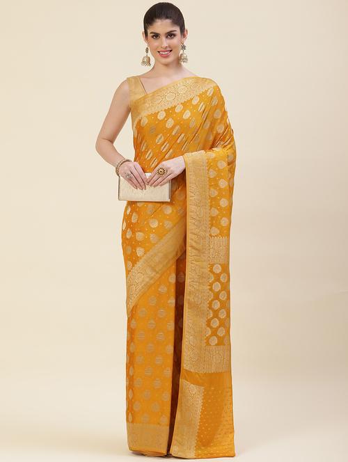 zari bordered banarasi saree - 20226081 - Very Small Image - 1