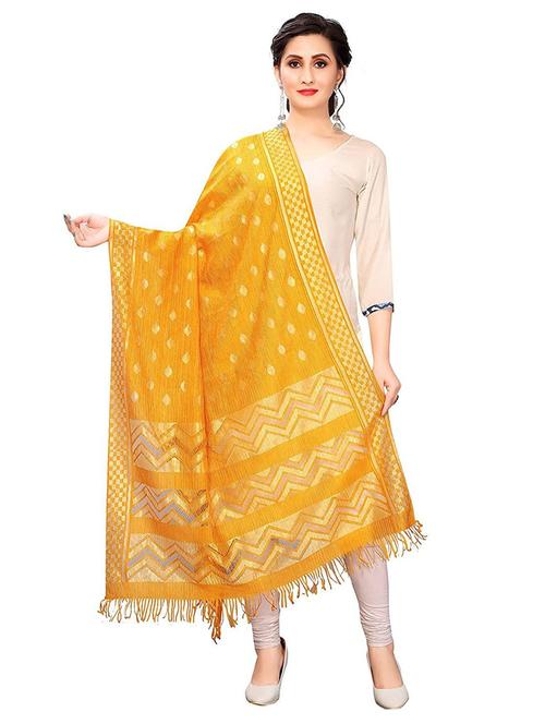 jacquard work banarasi dupatta - 20227460 - Very Small Image - 1
