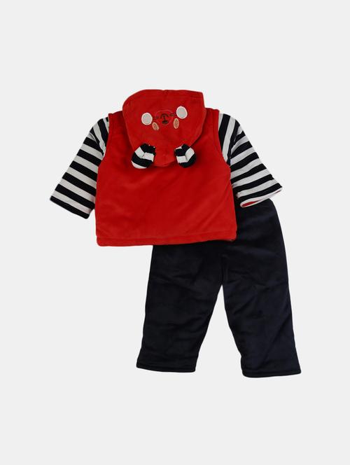 red cotton twin sets & dungree - 20228875 - Very Small Image - 1
