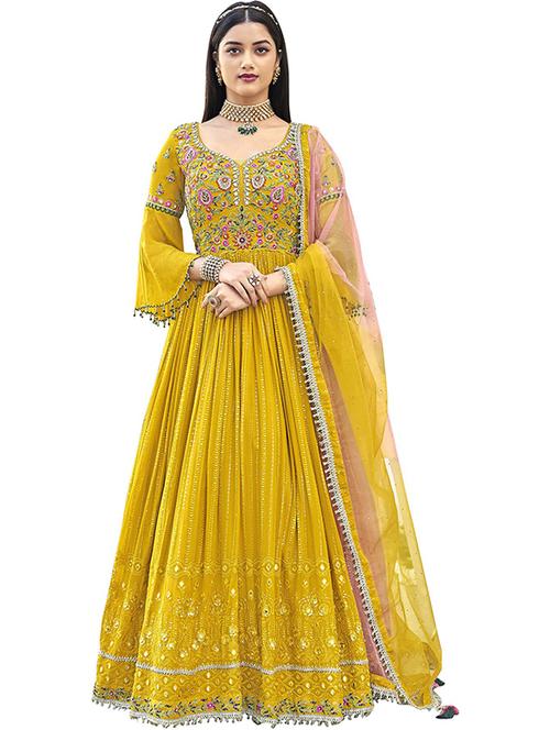 embroidered unstitched suit set - 20235051 - Very Small Image - 1