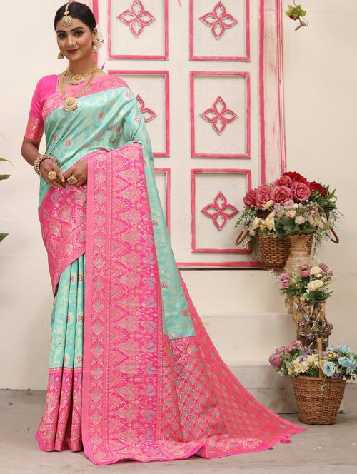 self design kanjivaram saree - 20239629 - Very Small Image - 1
