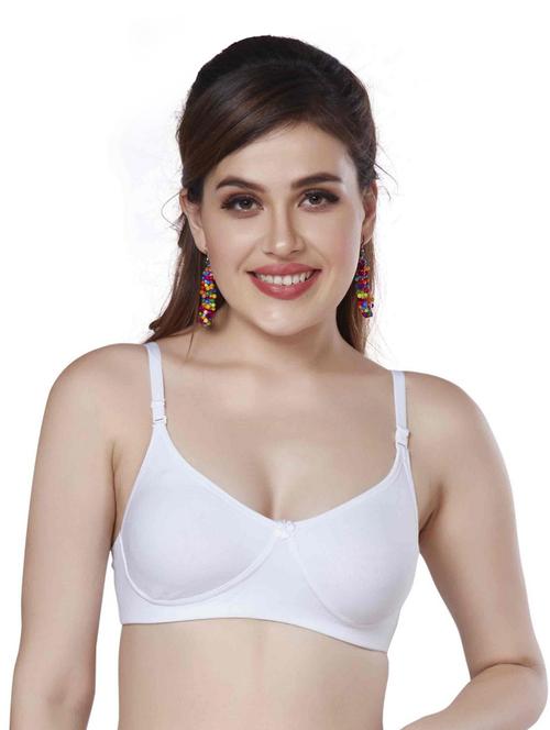 white elastane regular bra - 20240182 - Very Small Image - 1