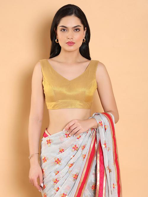 women gold regular blouse - 20243489 - Very Small Image - 1