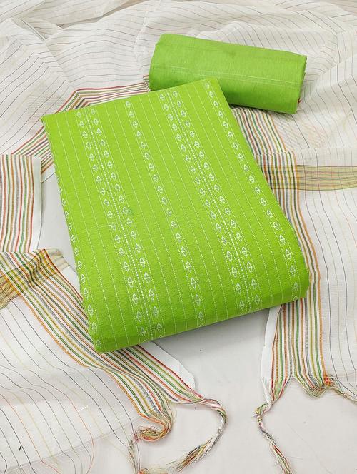 green self design unstitched suit set - 20245137 - Very Small Image - 1