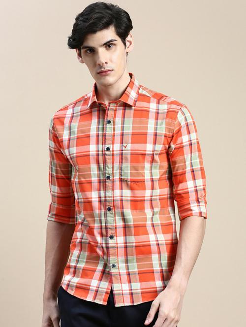 mens checks casual shirt - 20245698 - Very Small Image - 1