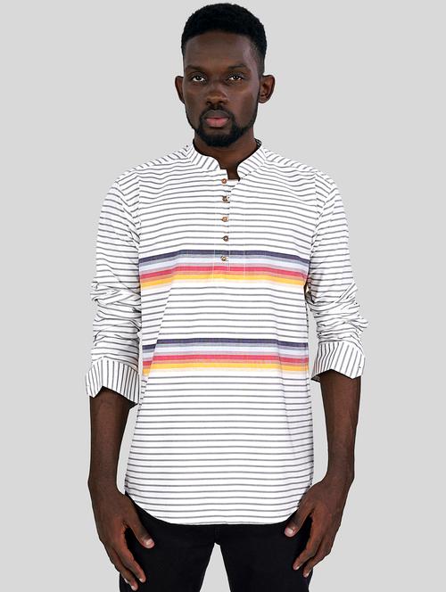 mens stripes casual shirt - 20246816 - Very Small Image - 1